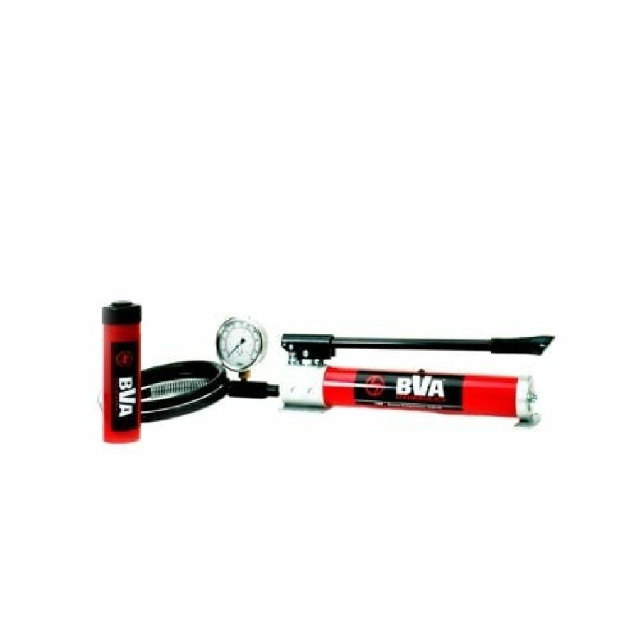 Power Tools BVA Hydraulics | Bva 15 Ton 4 "Stroke Hydraulic Cylinder Set With P1000 Hand Pump Sp10-1504