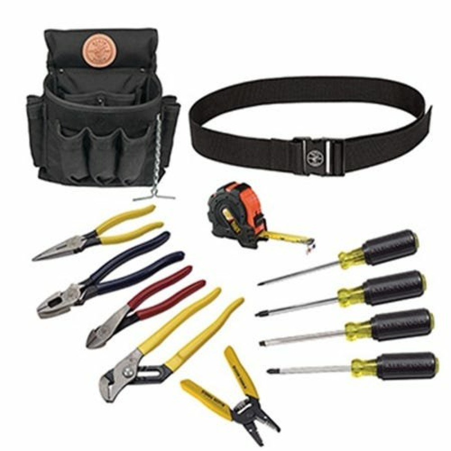 Hand Tools Klein Tools | Klein 12 Piece Electricians Tool Kit 92003