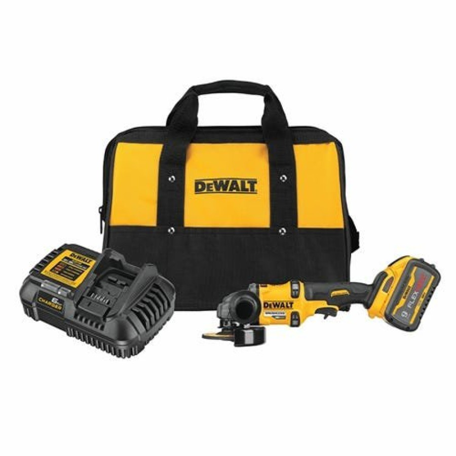 Power Tools DeWalt | Dewalt Flexvolt 60V Max Brushless 4-1/2" - 6" Cordless Grinder W/ Kickback Brake Kit Dcg418X1