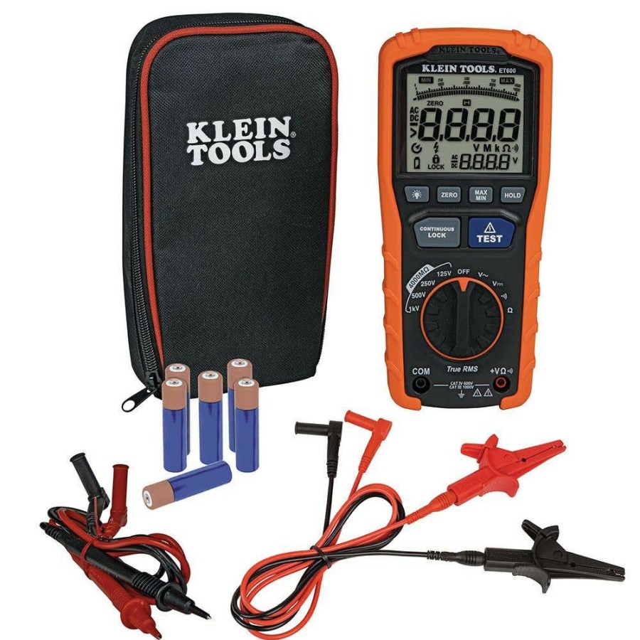 Power Tools Klein Tools | Klein Insulation Resistance Tester Et600