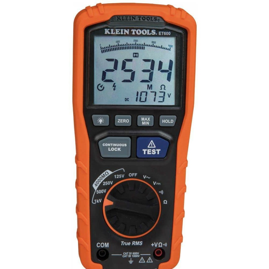 Power Tools Klein Tools | Klein Insulation Resistance Tester Et600