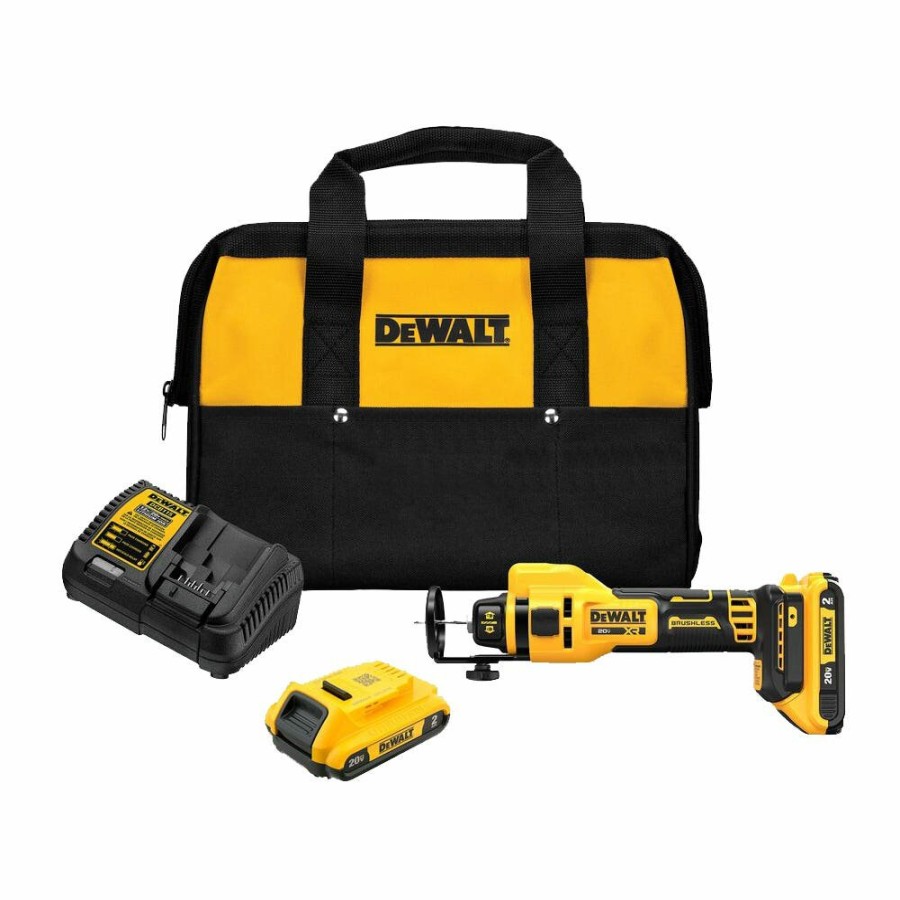 Power Tools DeWalt | Dewalt 20V Max* Brushless Drywall Cut-Out Tool Kit Dce555D2