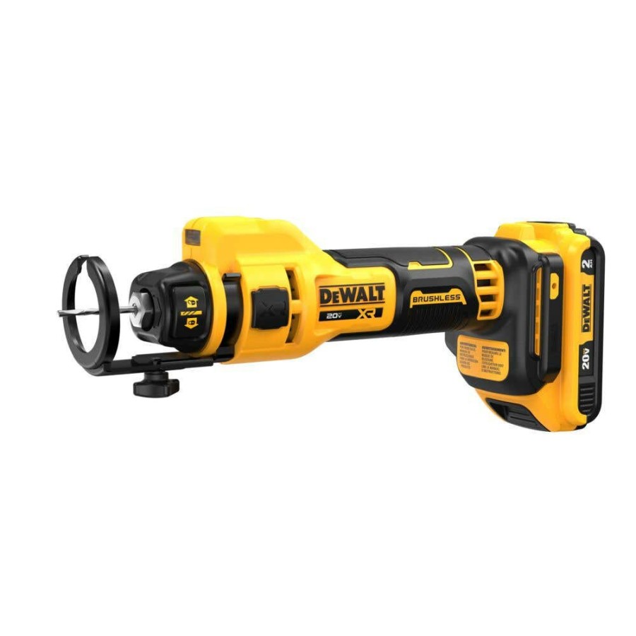 Power Tools DeWalt | Dewalt 20V Max* Brushless Drywall Cut-Out Tool Kit Dce555D2