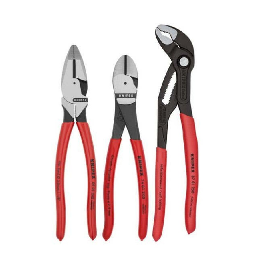 Hand Tools Knipex | Knipex 3Pc Pro Pliers Set 9K 00 80 157 Us