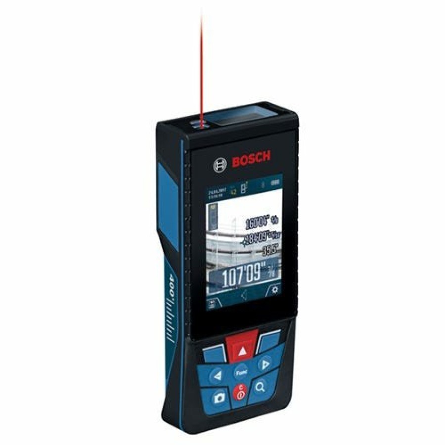 Power Tools Bosch Power Tools | Bosch Blaze Outdoor 400' Connected Laser Distance Measurer + Camera Glm400Cl