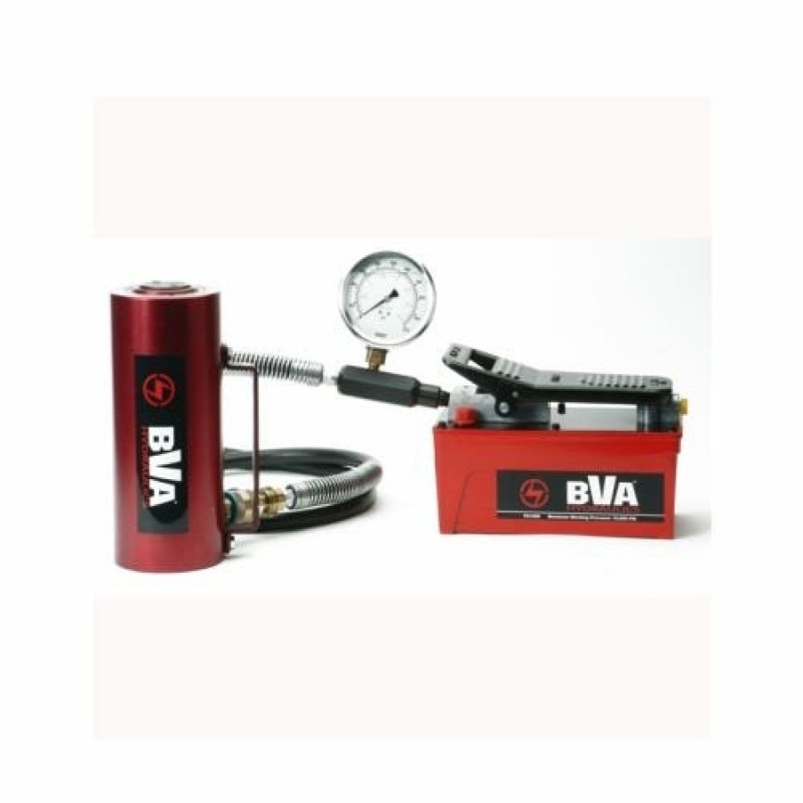 Power Tools BVA Hydraulics | Bva 60 Ton Hydraulic Cylider Set - Hu3006T Aluminum Cylinder & Pa1500 Air Pump Sa15-3006U