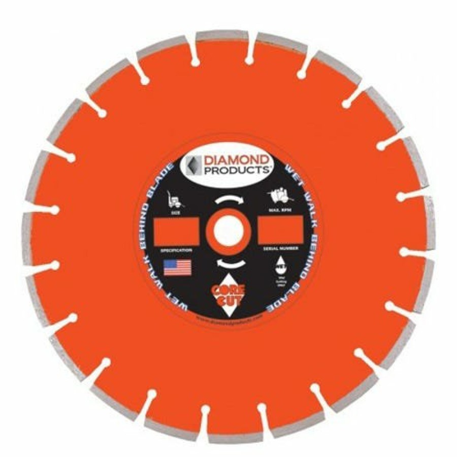 Accessories Diamond Products | Diamond Products 48" X .210" X 1" Heavy Duty Orange Cured Concrete Wet Blade C52Hx