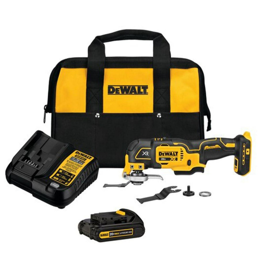 Power Tools DeWalt | Dewalt 20V Max Xr 3-Speed Cordless Oscillating Multi-Tool Kit Dcs356C1