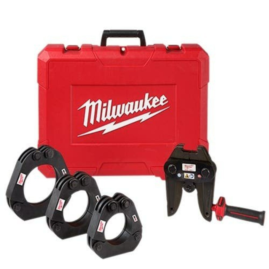 Accessories Milwaukee Tools | Milwaukee M18 Megapress Black Pipe Forcelogic 2-1/2 - 4" Xl Ring Kit Long Throw Press Tool 49-16-2698