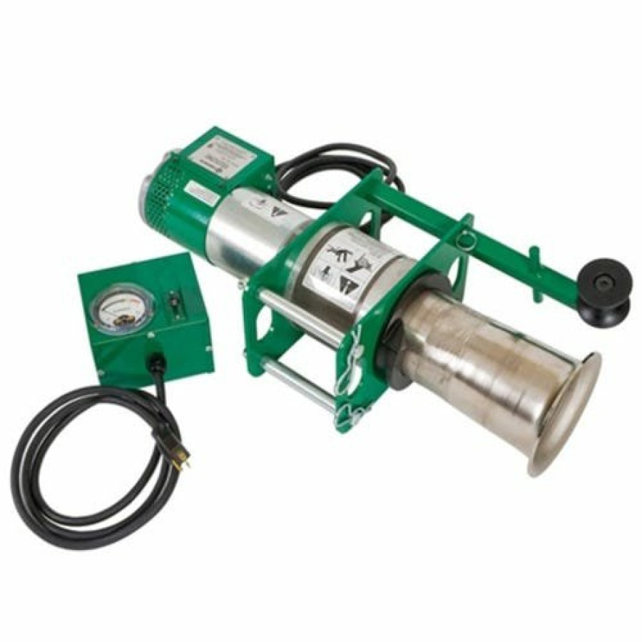 Power Tools Greenlee | Greenlee Power Unit With Force Gauge For Ultra Tugger 8 Cable Puller 08000