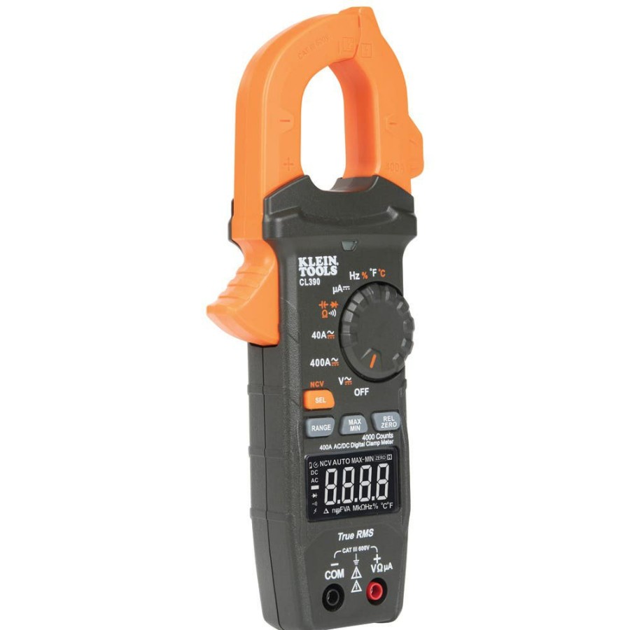 Power Tools Klein Tools | Klein Ac/Dc Digital Clamp Meter, Auto-Ranging 400 Amp Cl390