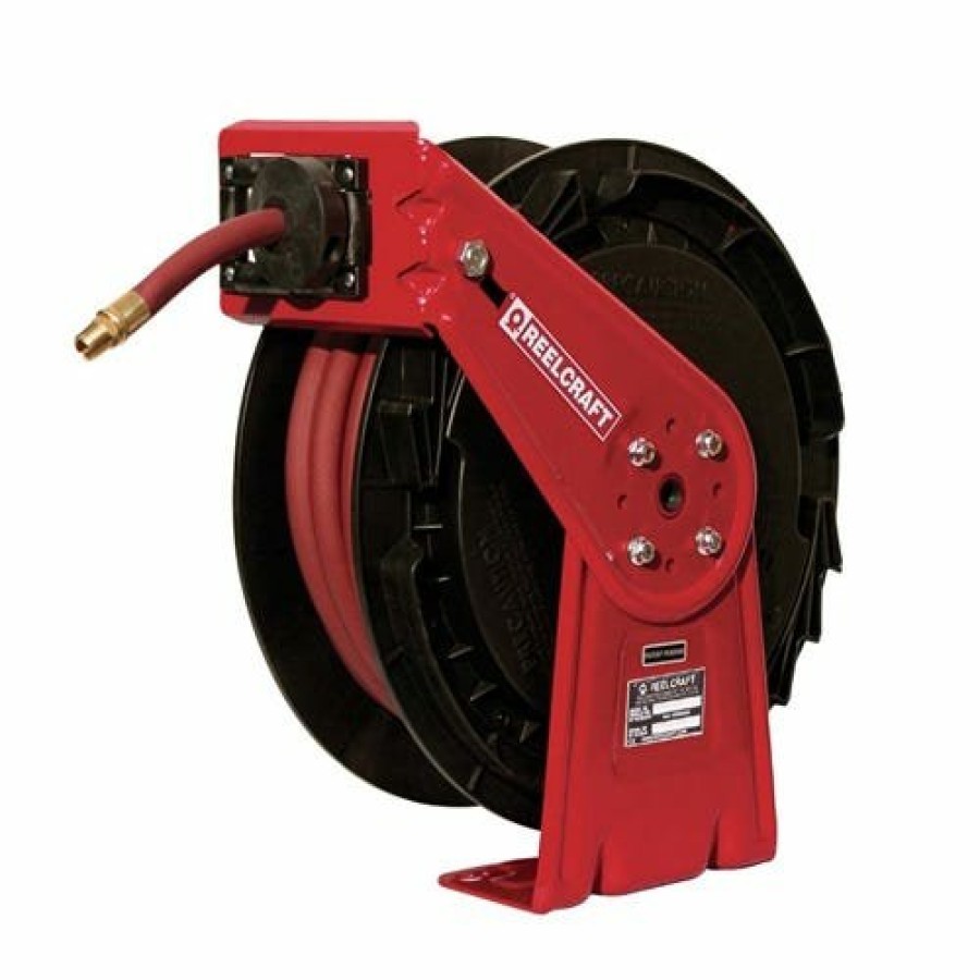 Hardware & Jobsite Supplies Reelcraft | Reelcraft 3/8" X 50' Medium Duty Air/Water Hose Reel 300Psi Rt650-Olp