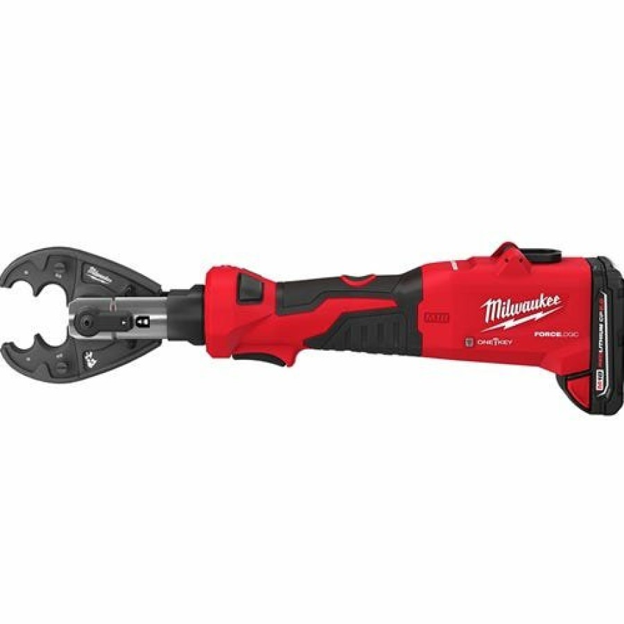 Power Tools Milwaukee Tools | Milwaukee M18 Force Logic 6T Linear Utility Crimper Kit W/ O-D3 Jaw 2978-22O