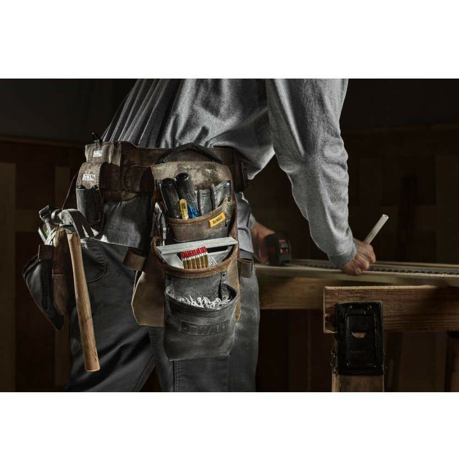 Safety & Work Wear DeWalt | Dewalt Leather Tool Rig Dwst550113