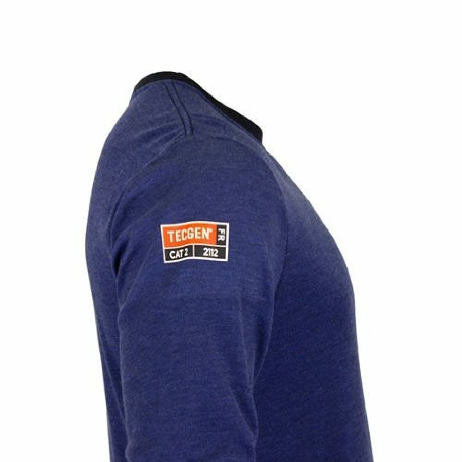 Safety & Work Wear NSA | Drifire Tecgen Fr Royal Blue Long Sleeve T-Shirt Nsa-C541Nrbls