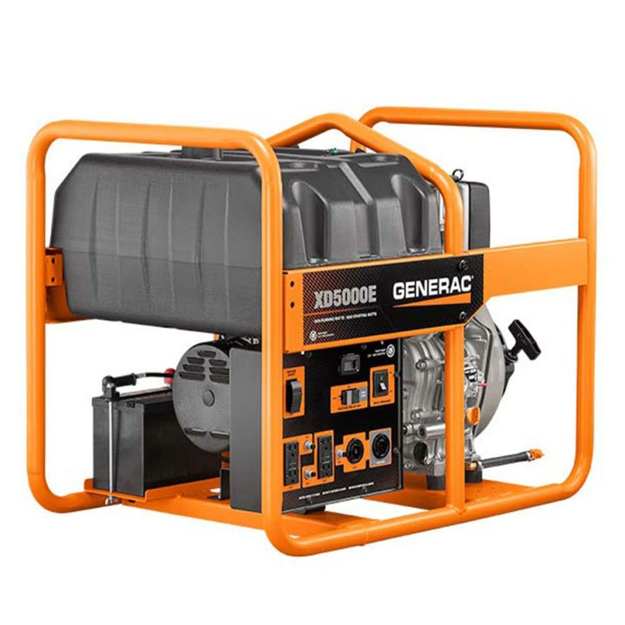 Power Tools Generac | Generac Diesel Xd5000E 50St 5000 Watt Xd Commercial Generator 6864