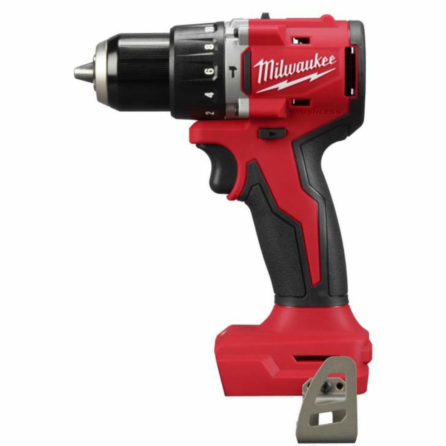 Power Tools Milwaukee Tools | Milwaukee M18 Compact Brushless 1/2" Hammer Drill Bare Tool 3602-20