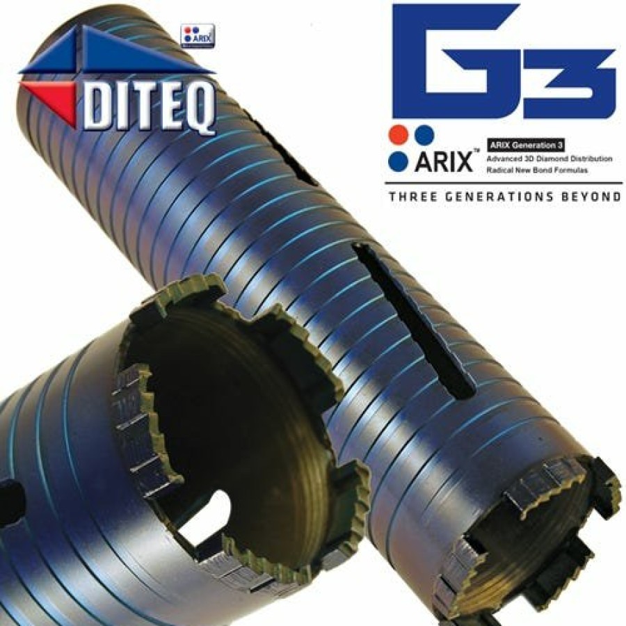 Accessories Diteq | Diteq C-34Ax Dry 3-1/2" Concrete Diamond Core Bit (Arbor 5/8"-11) D31527