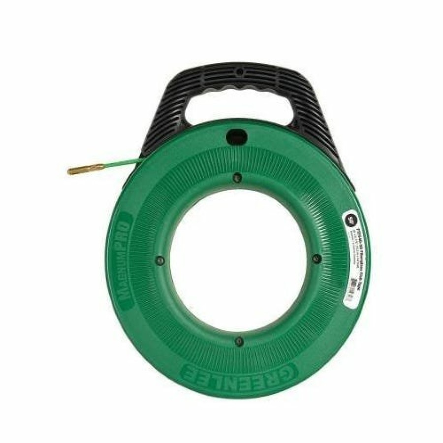 Hand Tools Greenlee | Greenlee Magnumpro Fiberglass Fish Tapes 200' X 3/16 In Reel Stand 542-200