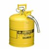 Hardware & Jobsite Supplies Justrite | Justrite Type Ii Accuflow Steel Safety Can For Diesel 5 Gallon;1-Inch Metal Hose Yellow 7250230