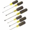 Hand Tools Klein Tools | Klein 7 Piece Cushion-Grip Screwdriver Set 85076