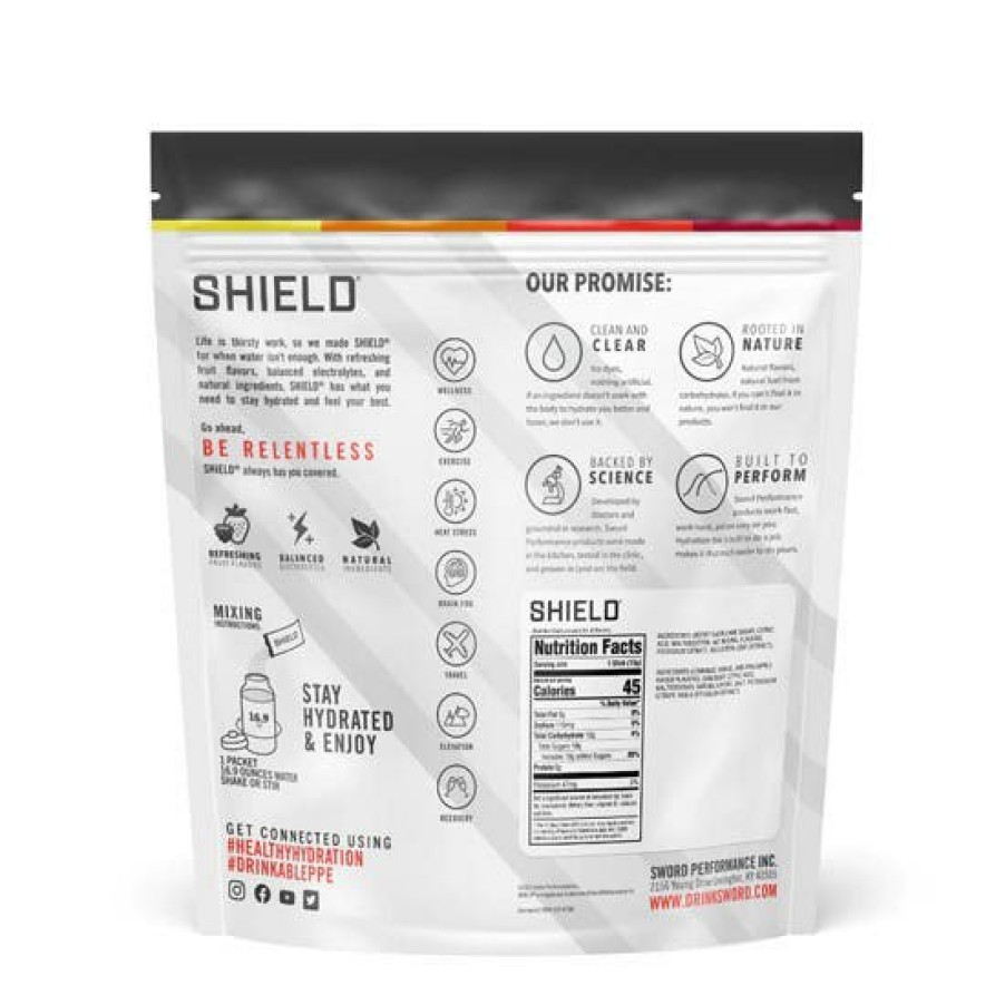 Safety & Work Wear Shield Hydration | Shield Electrolyte Hydration Powder Mixes Single Serve Box Of 100 Orange 02-01-01-100-Or