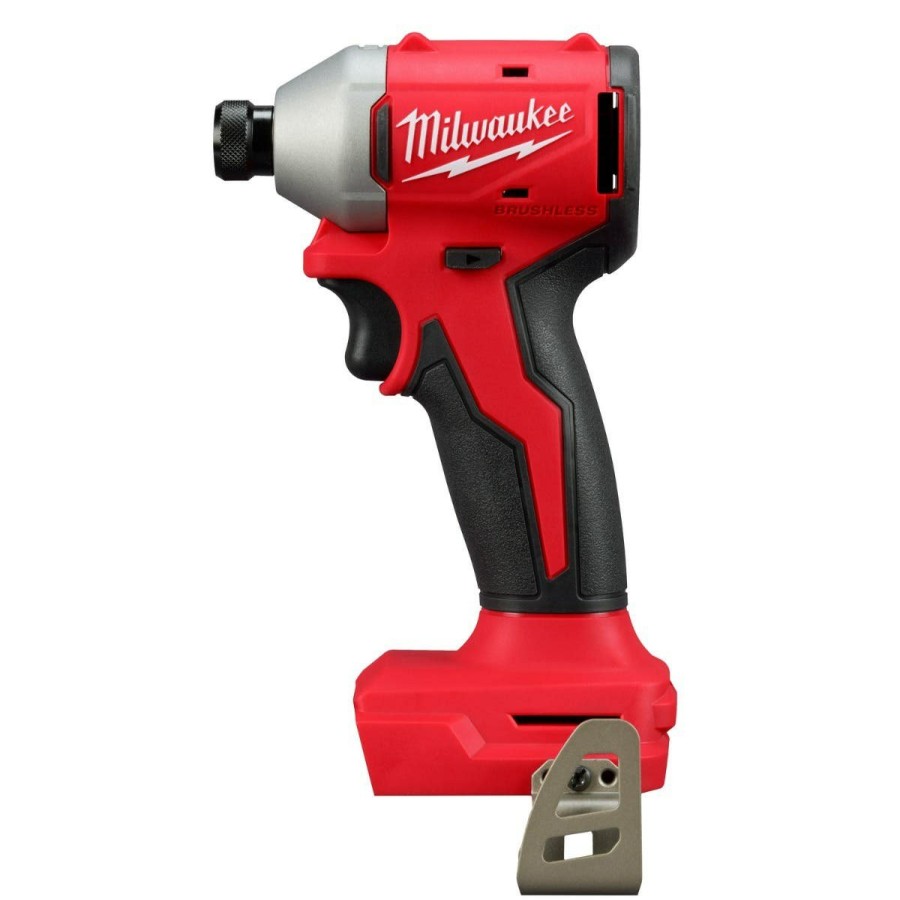 Power Tools Milwaukee Tools | Milwaukee M18 Compact Brushless 1/4" Hex Impact Driver Bare Tool 3650-20