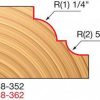 Accessories Freud Diablo Blades | Freud 1-1/2" Classical Cove & Beading Router Bit (Quadra Cut) 38-352