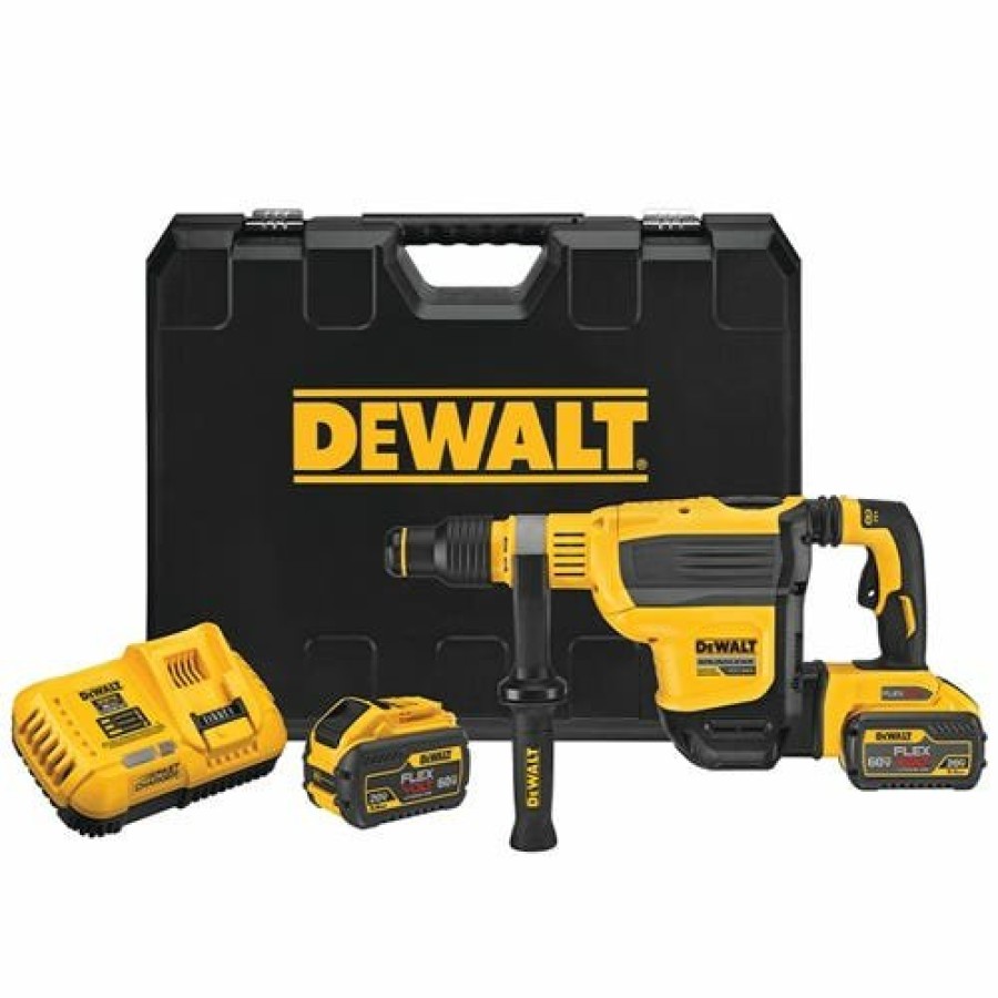 Power Tools DeWalt | Dewalt 60V Max 1-3/4" Brushless Sds Max Combination Rotary Hammer Kit Dch614X2