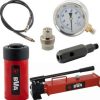 Power Tools BVA Hydraulics | Bva 25 Ton 8.11 Stroke Hydraulic Cylinder Set With P2301 Hand Pump Sp23-2508