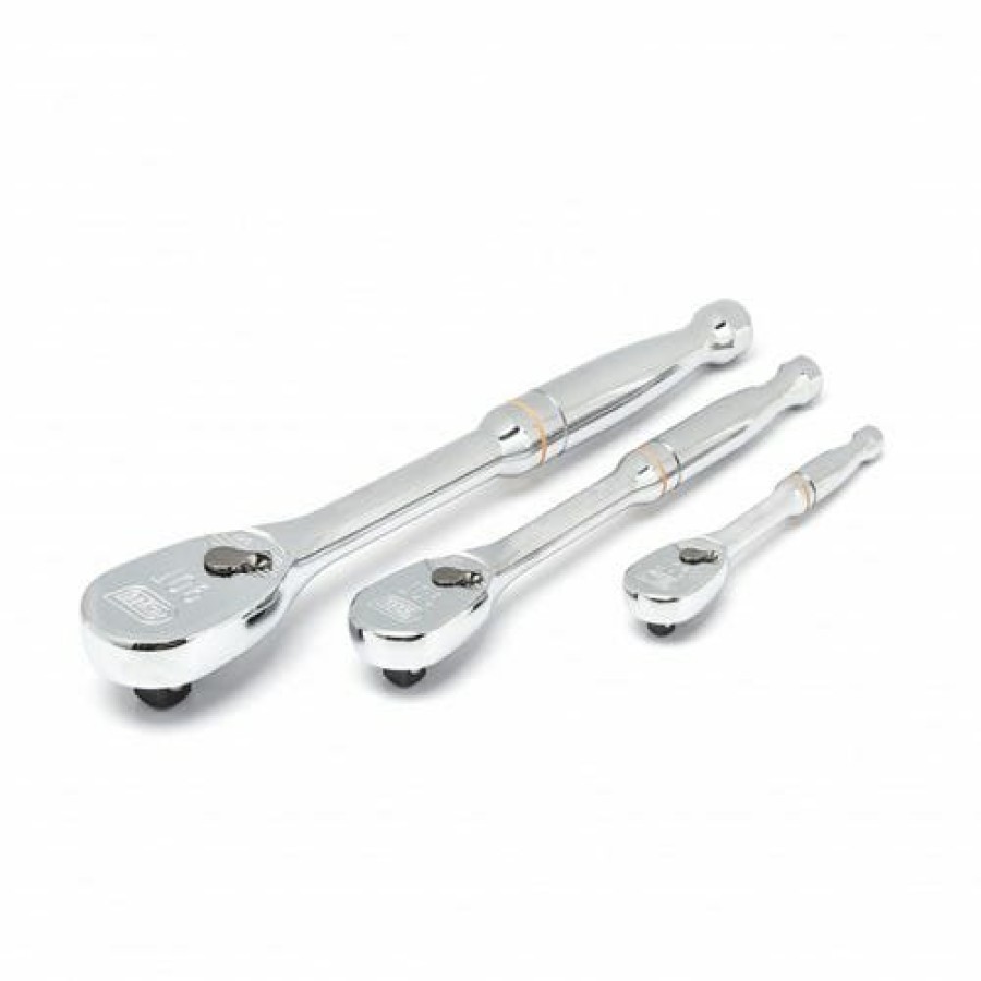 Hand Tools Gearwrench Tools | Gearwrench 3 Piece 1/4, 3/8" & 1/2" Drive 90-Tooth Teardrop Ratchet Set 81206T