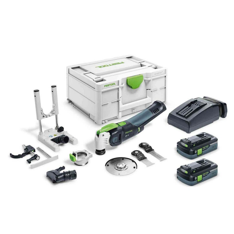 Power Tools Festool | Festool Cordless Oscillator Vecturo Osc 18 Hpc 4,0 Ei-Set 576590