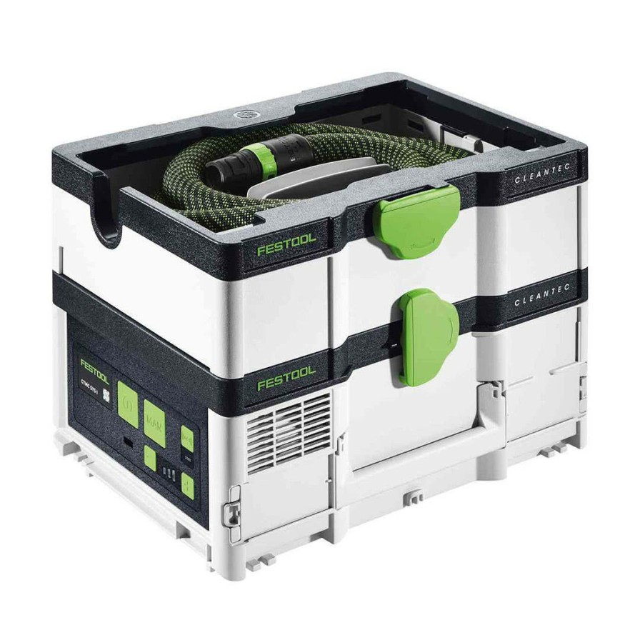 Power Tools Festool | Festool Cordless Mobile Dust Extractor Ctc Sys I Hepa-Plus Cleantec 577390