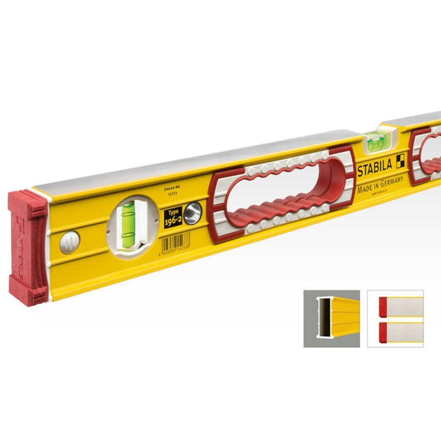 Hand Tools Stabila | Stabila Type 196 24" Ip 65 Tech Level W/ Case 36524