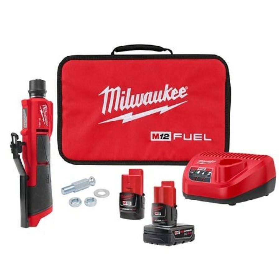 Power Tools Milwaukee Tools | Milwaukee M12 Fuel Low Speed Tire Buffer Kit 2409-22