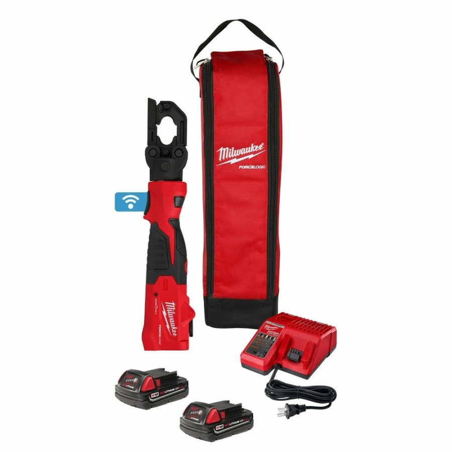 Power Tools Milwaukee Tools | Milwaukee M18 Force Logic 6T Latched Linear Utility Crimper 2979-22