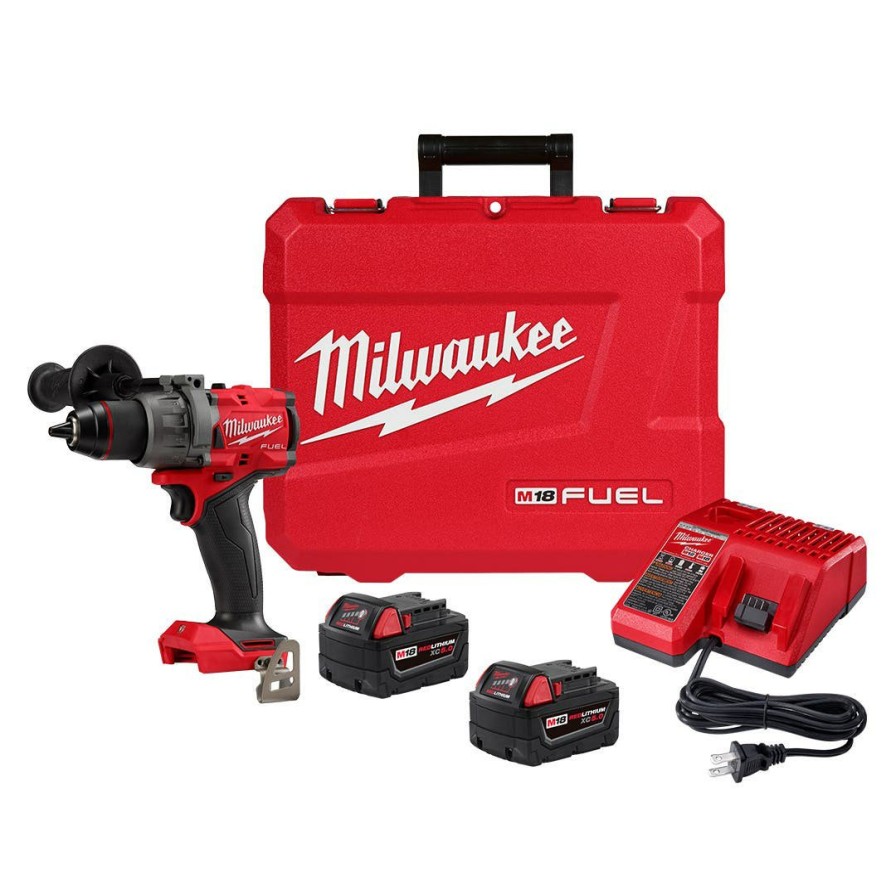 Power Tools Milwaukee Tools | Milwaukee M18 Fuel 1/2" Hammer Drill/Driver Kit 2904-22