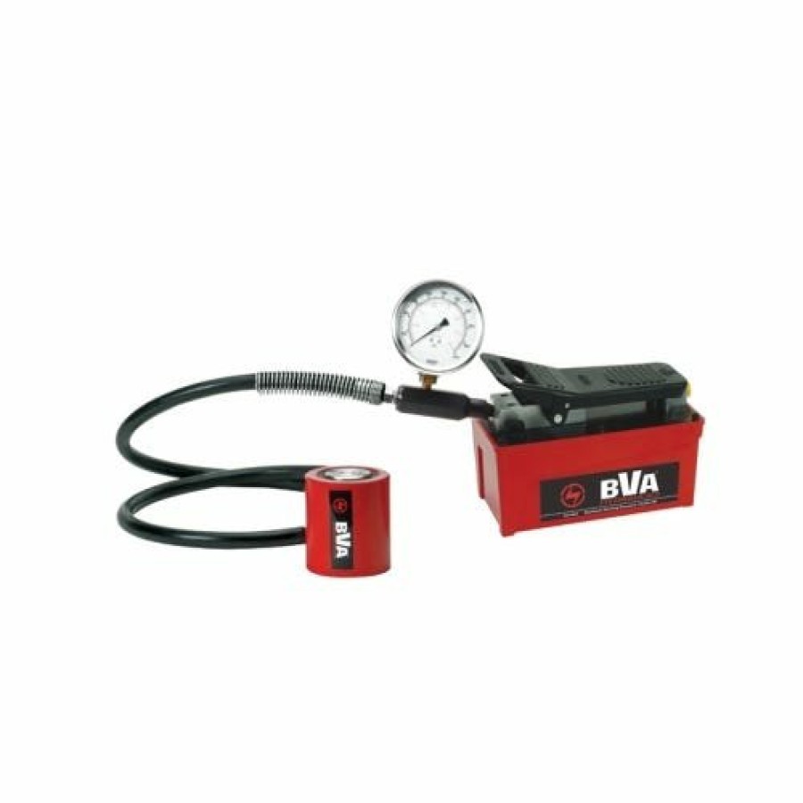 Power Tools BVA Hydraulics | Bva 20 Ton 2" Stroke Hydraulic Cylinder Set With Pa1500 Air Pump Sa15-2002T