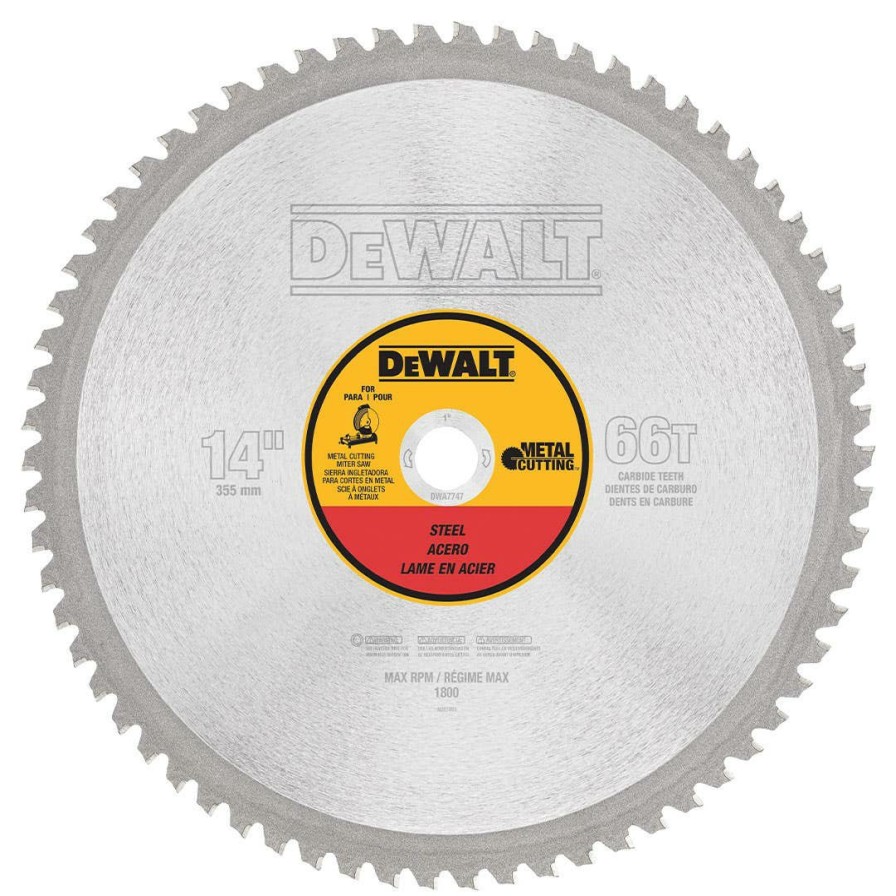 Accessories DeWalt | Dewalt 14" Metal Cutting Saw Blade Dwa7747