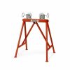 Hardware & Jobsite Supplies RIDGID Tools | Ridgid Ar99 Pipe Sawhorse Adjustable Stand Steel Rollers 64642