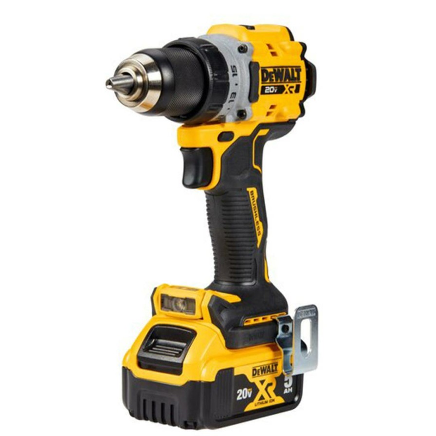 Power Tools DeWalt | Dewalt 20V Max Xr Brushless Cordless 1/2" Drill/Driver 1-Battery (5Ah) Kit Dcd800P1