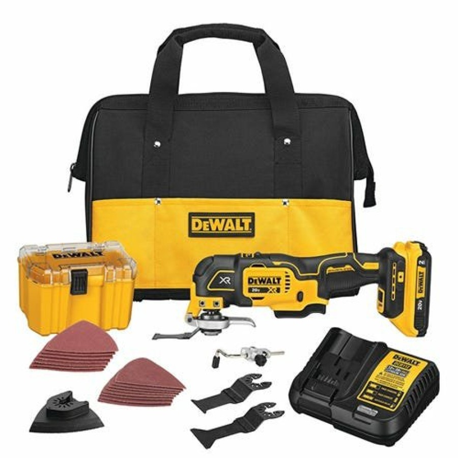 Power Tools DeWalt | Dewalt 20V Max Xr Brushless 3-Speed Oscillating Multi-Tool 2.0Ah Kit Dcs356D1