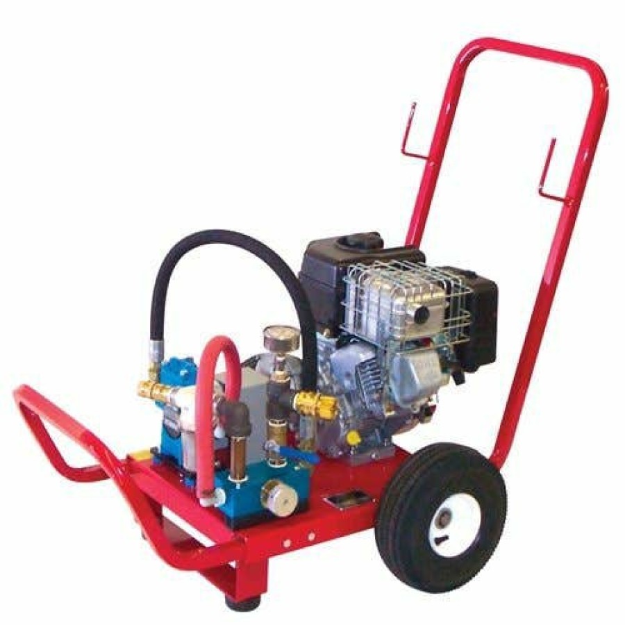 Power Tools Wheeler-Rex | Wheeler Rex Gas Twin Piston Hydrostatic Test Pump W/ 5.5 Hp Honda 400 Psi 464530