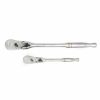 Hand Tools Gearwrench Tools | Gearwrench 2 Pc. 1/4" & 3/8" Drive 90-Tooth Locking Flex Head Teardrop Ratchet Set 81274T