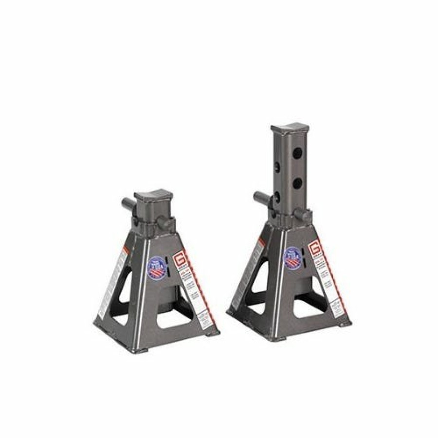 Hardware & Jobsite Supplies Gray Jacks | Gray 25 Ton Vehicle Support Jack Stand (12-20") 25-Tf