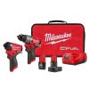 Power Tools Milwaukee Tools | Milwaukee M12 Fuel 2-Tool Combo Kit 3497-22