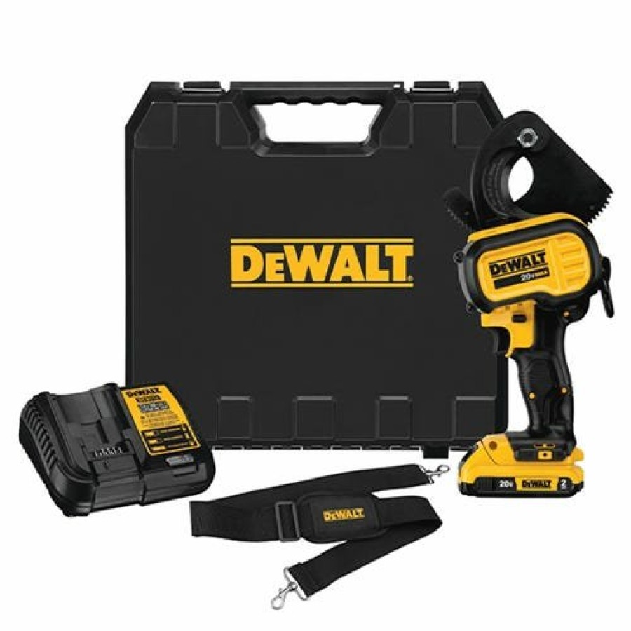 Power Tools DeWalt | Dewalt 20V Max Cordless 750 Mcm Copper / 1000 Mcm Aluminum Cable Cutting Tool Kit Dce150D1