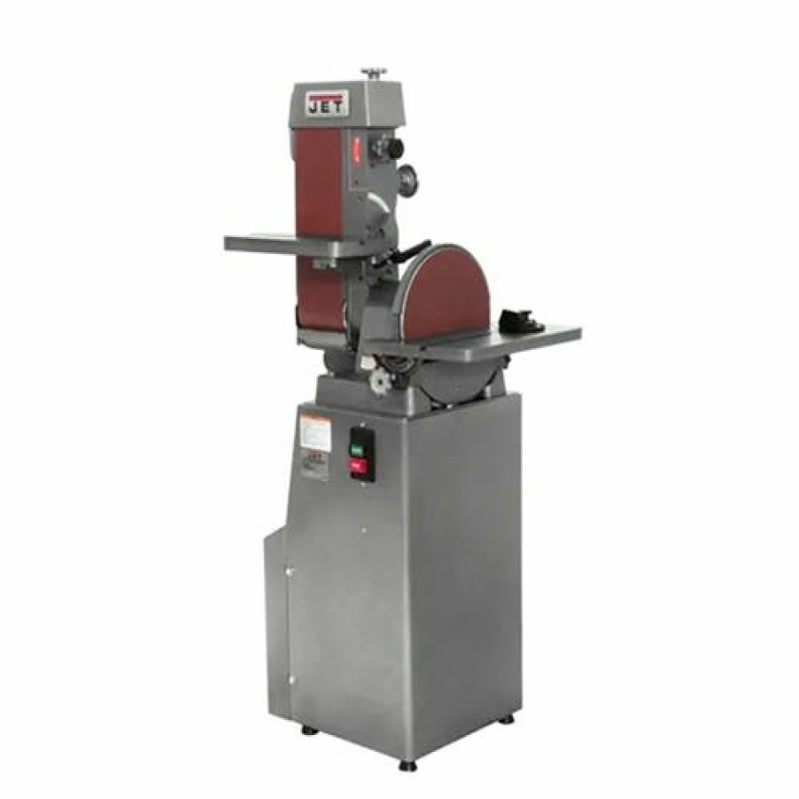 Power Tools JET Tools | Jet J-4202A 6" X 48" Industrial Combination Belt And 12" Disc Finishing Machine 230V 3Ph 414553