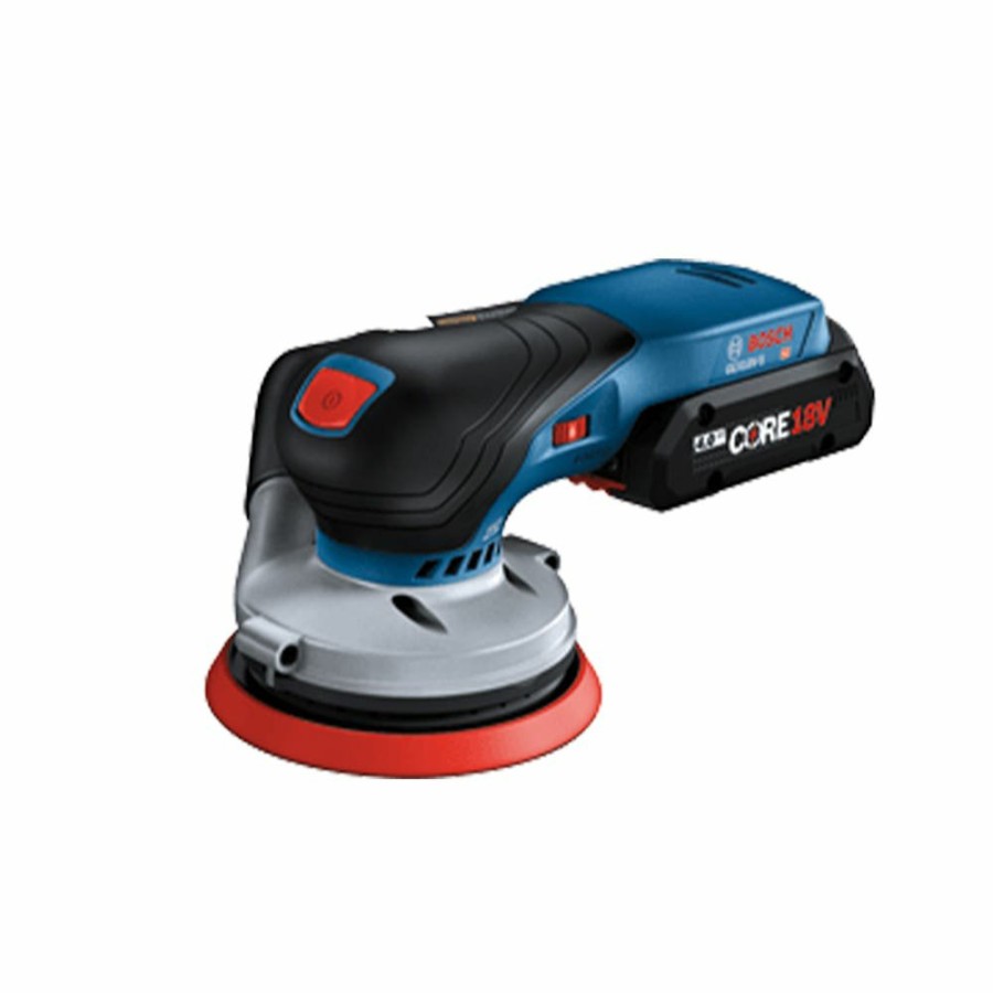 Power Tools Bosch Power Tools | Bosch 18V Brushless 5 In. Random Orbit Sander Kit With Core18V 4.0 Ah Compact Battery Gex18V-5B15