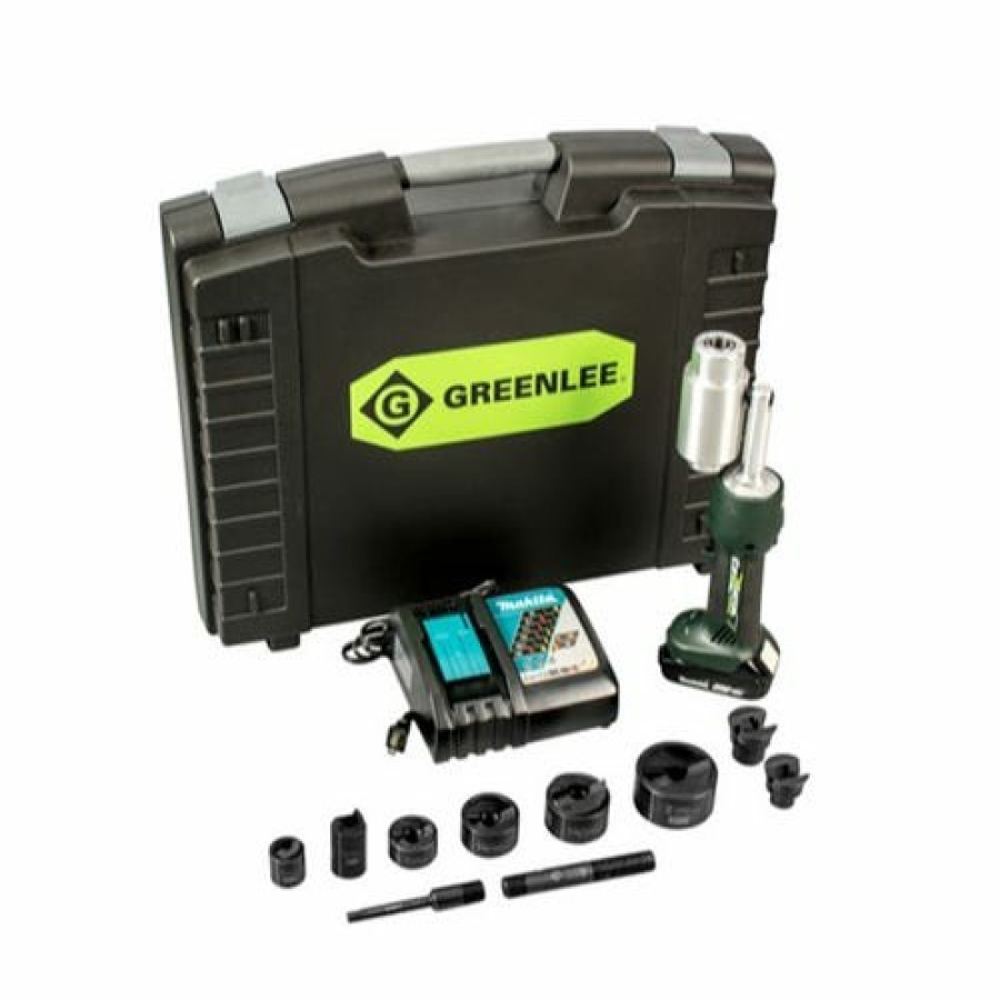 Power Tools Greenlee | Greenlee 18V Gator 7 Ton Knockout Tool Kit Speed Punch 1/2-2" Ls50L11Sbsp